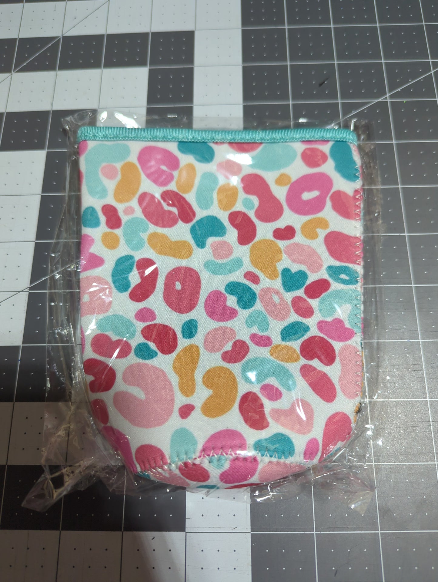 Girly Leopard Iced Coffee Koozie-32 oz