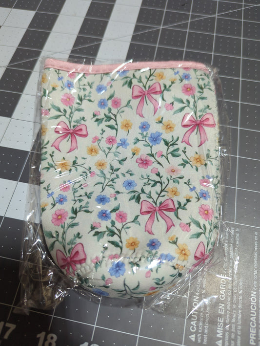 Dainty Floral Bows Iced Coffee Koozie-32 oz
